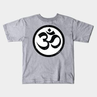 Vintage Yoga Ohm Symbol T-Shirt Kids T-Shirt